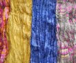 画像2: 100%Silk Sari Shawl *Blue* (2)